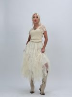 Fustă din tulle cu volane - imagine 2