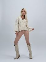 Blazer cu broderie mileu - imagine 5