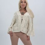 Blazer cu broderie mileu