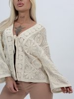 Blazer cu broderie mileu - imagine 3