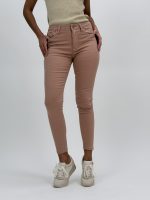 Pantalon slim fit color cu push-up - imagine 2