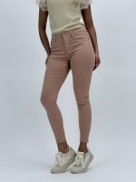 Pantalon slim fit color cu push-up - imagine 3