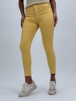 Pantalon slim fit color cu push-up - imagine 7