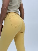 Pantalon slim fit color cu push-up - imagine 10