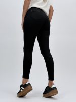 Pantalon slim fit color cu push-up - imagine 19