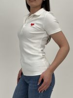 Tricou polo din jerse rigat - imagine 2