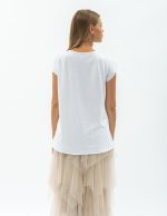 Tricou din bumbac cu model indi - imagine 3