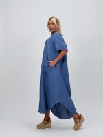 Rochie vaporoasă cu mânecă scurtă - imagine 23