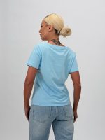 Tricou basic din bumbac cu decolteu în V - imagine 16