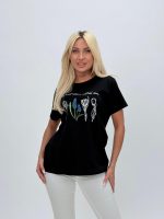 Tricou din bumbac cu imprimeu floral - imagine 5