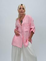 Cămașă din in cu buzunare - imagine 5