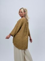 Cămașă din in cu 5 nasturi - imagine 23