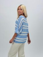 Bluză din tricot perforat cu mânecă 3/4 - imagine 8