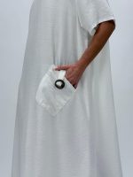 Rochie vaporoasă cu mânecă scurtă - imagine 4