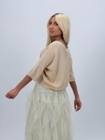 Bluză scurtă tip raglan cu lurex - imagine 8