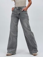 Jeans | Blug gri drept cu model stea la buzunar - imagine 4