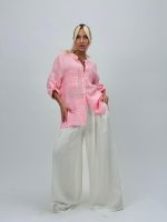 Cămașă din in cu buzunare - imagine 9