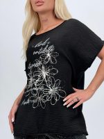 Bluză din bumbac cu imprimeu floral - imagine 7