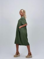 Rochie vaporoasă cu mânecă scurtă și buzunare ascunse - imagine 16