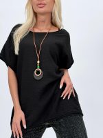 Bluză din bumbac cu colier - imagine 7