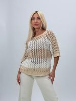 Bluză tricotată din bumbac - imagine 2