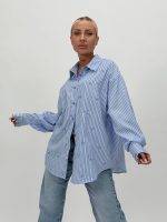 Cămașă cu dungi și broderie - imagine 2