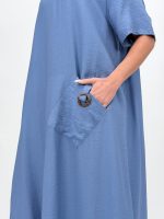 Rochie vaporoasă cu mânecă scurtă - imagine 24