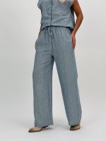 Pantalon din in cu lurex - imagine 8
