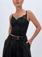 Top corset cu ștrasuri - imagine 3