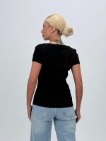 Tricou din bumbac cu decolteu la baza gâtului - imagine 7