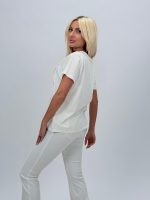 Tricou din bumbac cu imprimeu floral - imagine 4