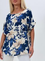 Bluză oversized cu imprimeu floral - imagine 7
