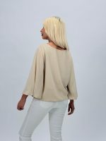 Bluză din voal cu elastic în talie - imagine 8