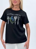 Tricou din bumbac cu imprimeu floral - imagine 7