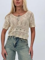 Bluză tricotată din bumbac - imagine 3