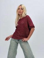 Bluză din tricot cu lurex și nasturi la spate - imagine 23