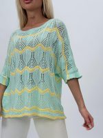 Bluză din tricot cu mânecă 3/4 - imagine 7