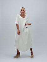 Rochie vaporoasă cu mânecă scurtă