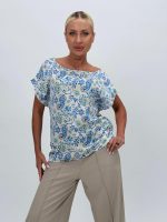 Bluză din satin imprimat - imagine 10