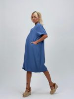 Rochie vaporoasă cu mânecă scurtă și buzunare ascunse - imagine 20