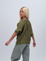 Bluză din tricot cu lurex și nasturi la spate - imagine 15