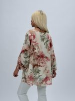 Bluză din voal cu imprimeu floral - imagine 4