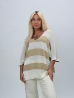 Bluză din tricot cu lurex - imagine 3