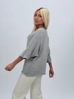Bluză din tricot raglan și imprimeu fluture - imagine 7