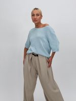 Bluză din tricot cu mânecă scurtă - imagine 7