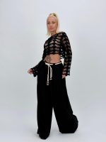 Bluză scurtă croșetată - imagine 14