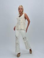 Maiou din bumbac cu broderie - imagine 9