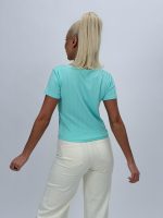 Tricou scurt cu nasturi și dantelă - imagine 16