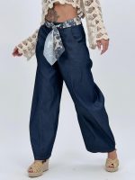 Pantalon baggy din lyocell - imagine 3