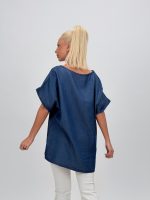 Bluză din lyocell cu imprimeu - imagine 8